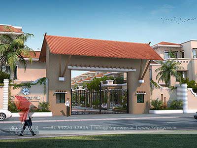 Villa apartment gate design